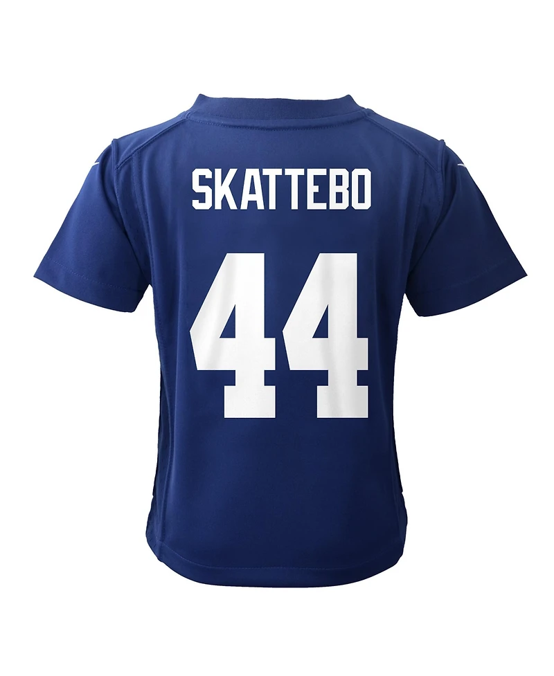 Nike Baby Boys and Girls Cam Skattebo Royal New York Giants Team Game Jersey