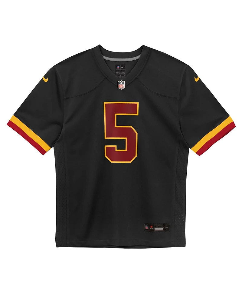 Nike Preschool Jayden Daniels Black Washington Commanders Alternate Game Jersey