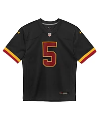 Nike Preschool Jayden Daniels Black Washington Commanders Alternate Game Jersey