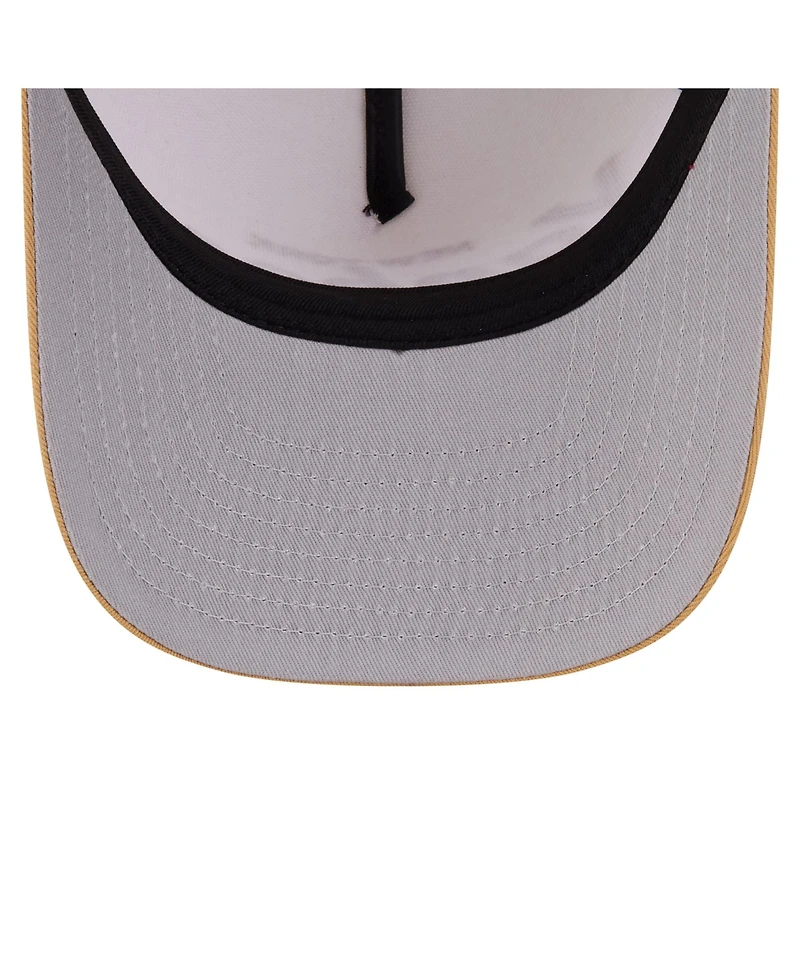 New Era Men's Cream New York Yankees Herringbone 9FIFTY A-Frame Snapback Hat