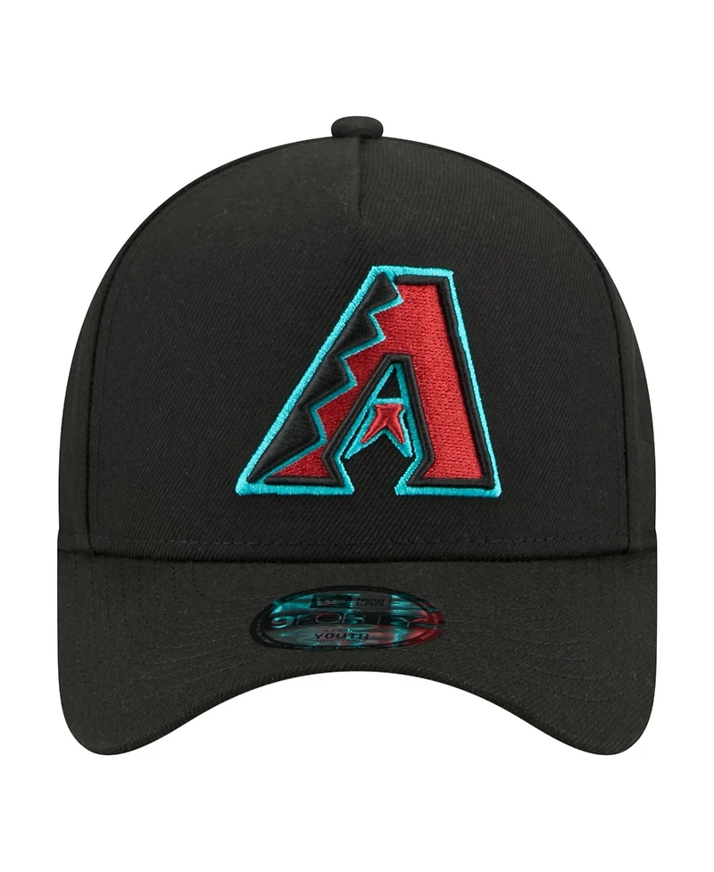 New Era Big Boys and Girls Black Arizona Diamondbacks 9FORTY A-Frame Adjustable Hat