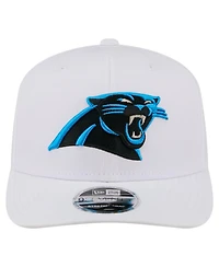 New Era Men's White Carolina Panthers Name Plate 9SEVENTY Adjustable Hat
