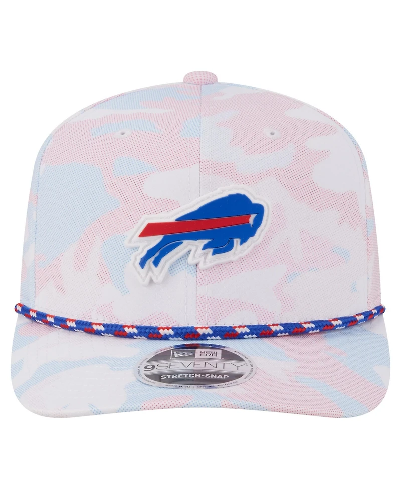 New Era Men's White Buffalo Bills Camo Rope 9SEVENTY Adjustable Hat