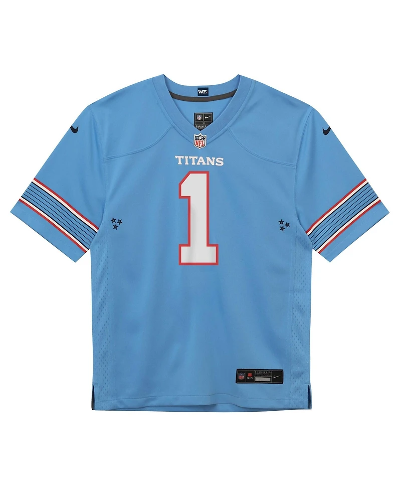 Nike Preschool Cameron Ward Light Blue Tennessee Titans Team Game Jersey