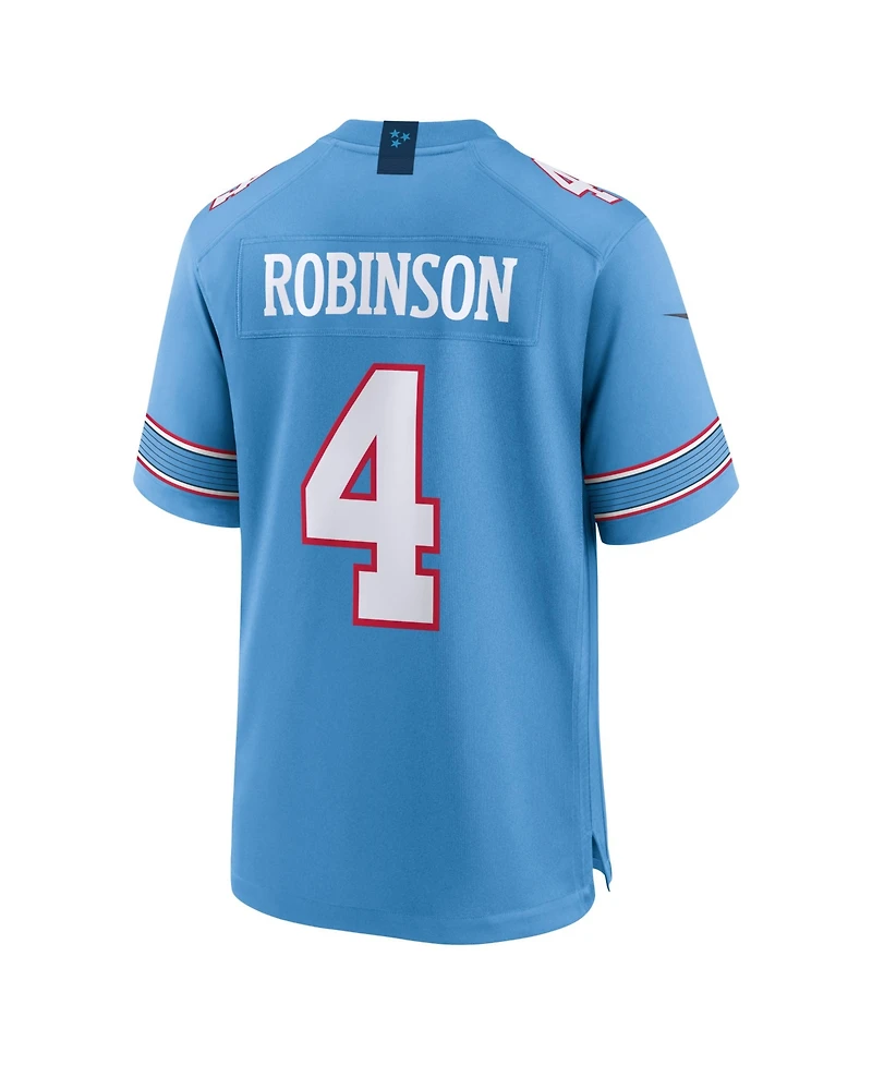 Nike Men's Wan'Dale Robinson Light Blue Tennessee Titans Team Game Jersey