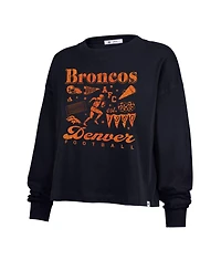 '47 Brand Women's Navy Denver Broncos Team Collage Sydney Long Sleeve T-Shirt