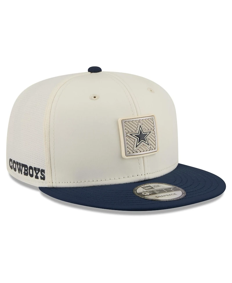 New Era Men's Cream/Navy Dallas Cowboys 2026 Nfl Training Camp 9FIFTY Snapback Hat