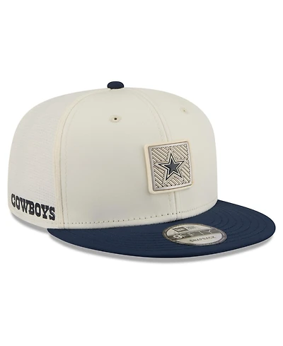 New Era Men's Cream/Navy Dallas Cowboys 2026 Nfl Training Camp 9FIFTY Snapback Hat