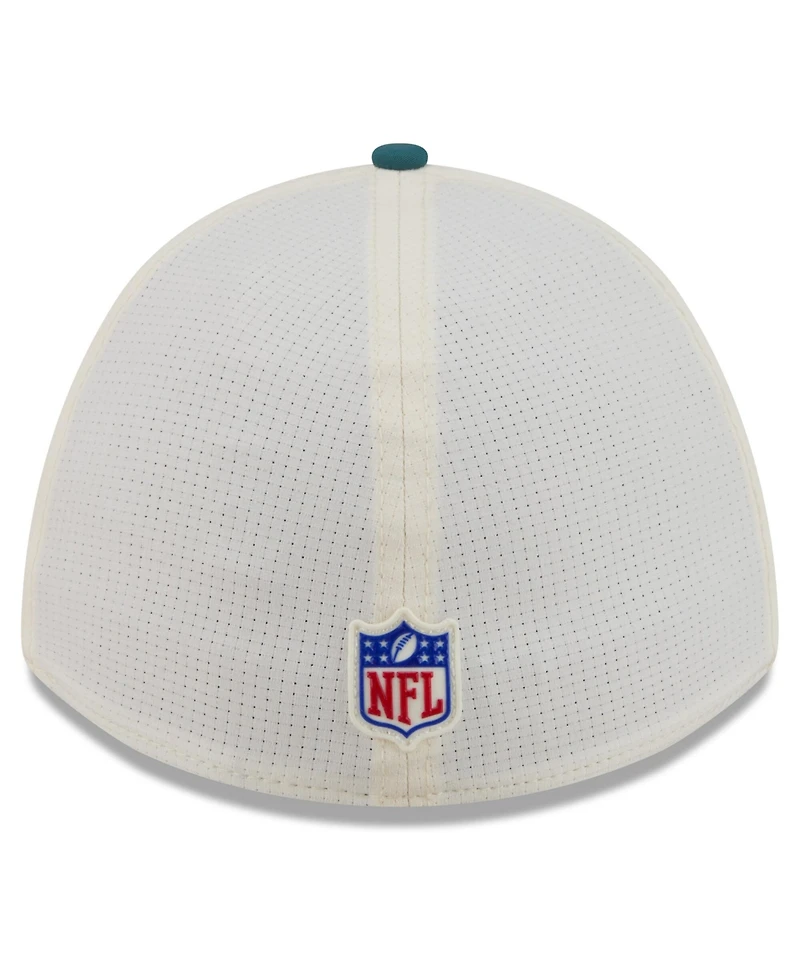 New Era Men's Cream/Midnight Green Philadelphia Eagles 2026 Nfl Training Camp 39THIRTY Flex Hat