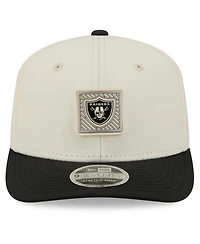 New Era Men's Cream/Black Las Vegas Raiders 2026 Nfl Training Camp 9SEVENTY Adjustable Hat