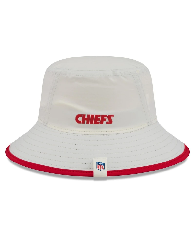 New Era Men's Cream Kansas City Chiefs 2026 Nfl Training Camp Sport Bucket Hat