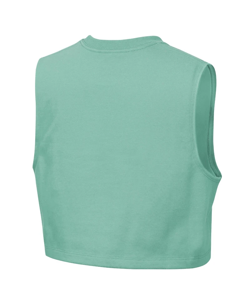 Nike Big Girls Mint New York Liberty 2026 Authentic Practice Sleeveless Cropped T-Shirt