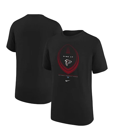 Nike Big Boys and Girls Black Atlanta Falcons Icon Legend Dri-fit T-Shirt