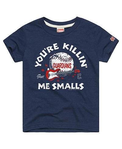 Homage Big Boys and Girls Navy Cleveland Guardians x The Sandlot Tri-Blend T-Shirt