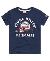 Homage Big Boys and Girls Navy Cleveland Guardians x The Sandlot Tri-Blend T-Shirt