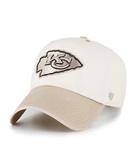 '47 Brand Men's Natural/Tan Kansas City Chiefs Neutral Terrain Clean Up Adjustable Hat