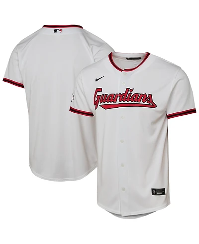 Nike Big Boys and Girls White Cleveland Guardians Home Stadium Jersey