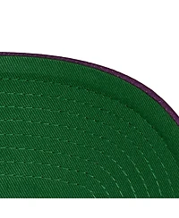Mitchell & Ness Men's and Women's Khaki/Purple Los Angeles Sparks Pro Pinch Snapback Hat