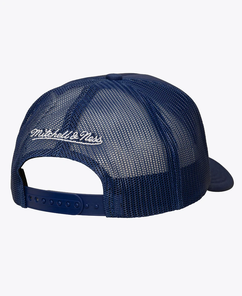 Mitchell & Ness Men's Navy Edmonton Oilers Head Coach Trucker Adjustable Hat
