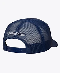 Mitchell & Ness Men's Navy Edmonton Oilers Head Coach Trucker Adjustable Hat