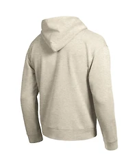 Champion Men's Oatmeal Los Angeles Dodgers All Star Chenille Patch Hoodie