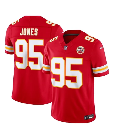 Nike Men's Chris Jones Red Kansas City Chiefs Vapor F.u.s.e. Stitched Limited Jersey