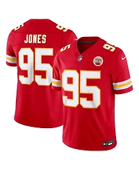 Nike Men's Chris Jones Red Kansas City Chiefs Vapor F.u.s.e. Stitched Limited Jersey