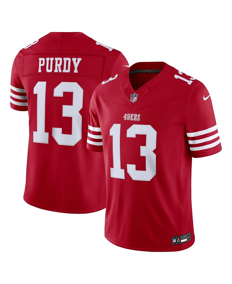 Nike Men's Brock Purdy Scarlet San Francisco 49ers Vapor F.u.s.e. Stitched Limited Jersey