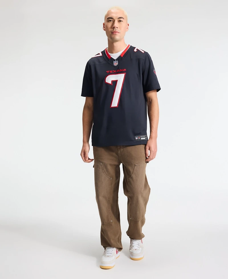 Nike Men's C.j. Stroud Navy Houston Texans Vapor F.u.s.e. Stitched Limited Jersey