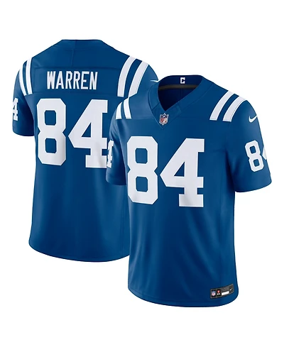 Nike Men's Tyler Warren Royal Indianapolis Colts Vapor F.u.s.e. Stitched Limited Jersey