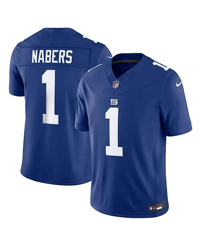 Nike Men's Malik Nabers Royal New York Giants Vapor F.u.s.e. Stitched Limited Jersey