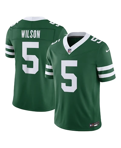 Nike Men's Garrett Wilson Green New York Jets Vapor F.u.s.e. Stitched Limited Jersey