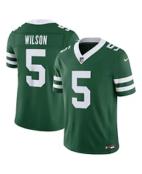 Nike Men's Garrett Wilson Green New York Jets Vapor F.u.s.e. Stitched Limited Jersey