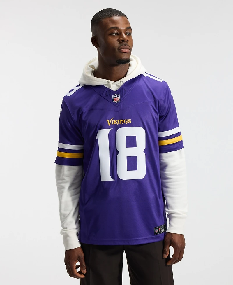 Nike Men's Justin Jefferson Purple Minnesota Vikings Vapor F.u.s.e. Stitched Limited Jersey