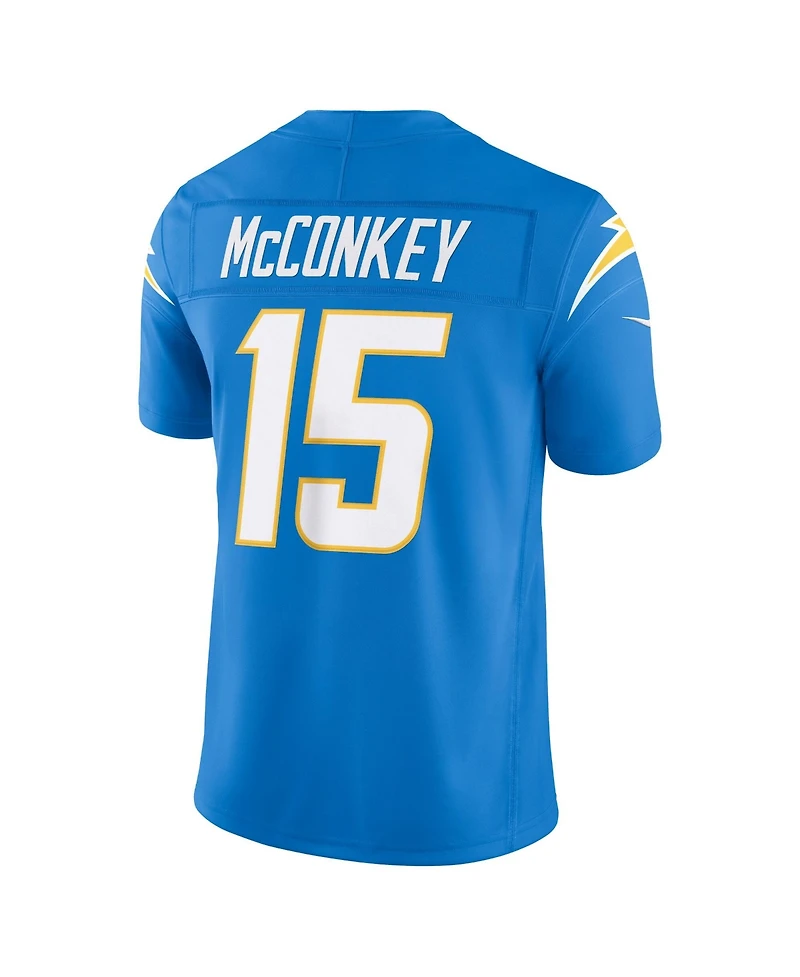 Nike Men's Ladd McConkey Powder Blue Los Angeles Chargers Vapor F.u.s.e. Stitched Limited Jersey