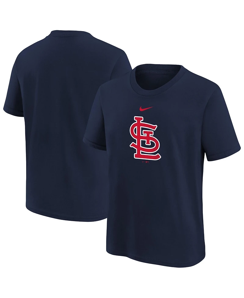 Nike Big Boys and Girls Navy St. Louis Cardinals Large Logo T-Shirt