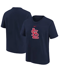 Nike Big Boys and Girls Navy St. Louis Cardinals Large Logo T-Shirt