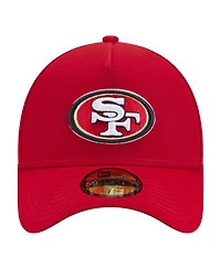 New Era Men's Scarlet San Francisco 49ers A-Frame 59FORTY Fitted Hat