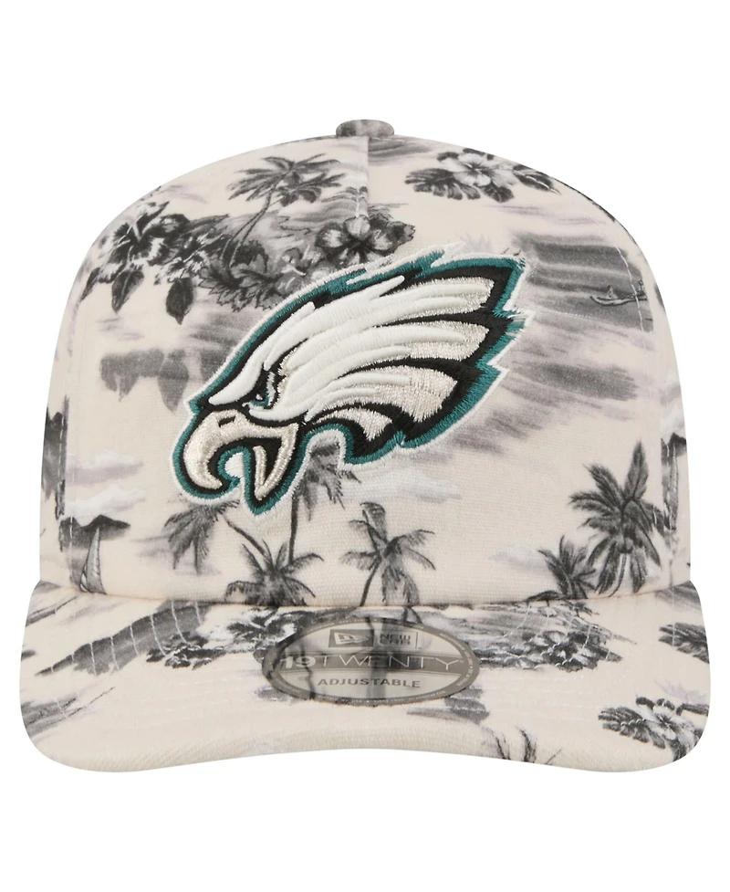 New Era Men's White Philadelphia Eagles Tropics 19TWENTY Adjustable Hat