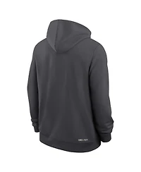 Nike Men's Anthracite Texas Longhorns 2026 Sideline Standard Issue Dri-fit Full-Zip Hoodie