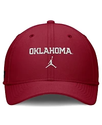 Jordan Men's Crimson Oklahoma Sooners Rise On-Field SwooshFlex Dri-fit Flex Hat
