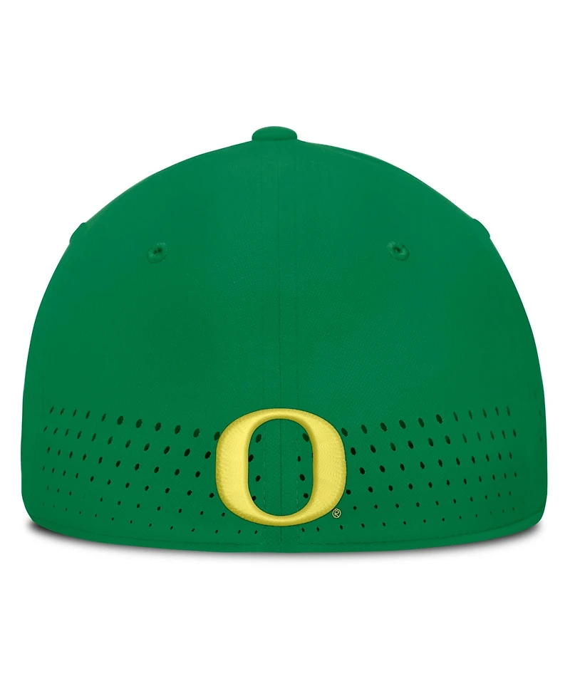 Nike Men's Green Oregon Ducks Gameday Aerobill Swooshflex Dri-fit Hat