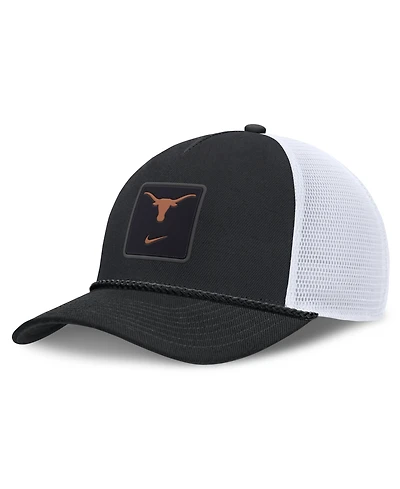 Nike Men's and Women's Black Texas Longhorns Game Day Rope Trucker Adjustable Hat