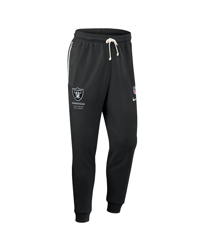 Nike Men's Black Las Vegas Raiders Sideline Standard Issue Dri-fit Taper Pants