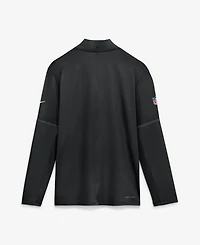 Nike Men's Black Las Vegas Raiders Sideline Dri-fit Half-Zip Pullover Sweatshirt