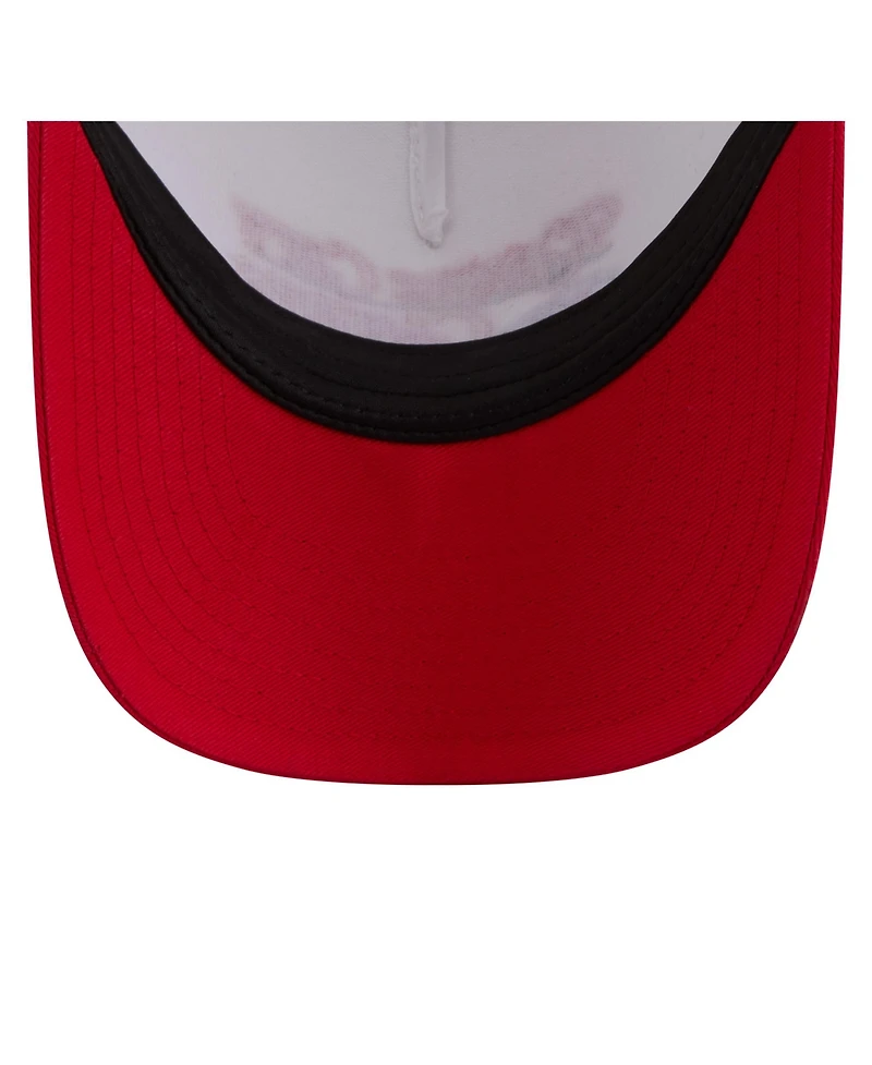 New Era Women's Cream/Red Kansas City Chiefs Retro A-Frame 9FORTY Adjustable Hat