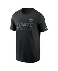 Nike Men's Black New Orleans Saints Sideline Dri-fit T-Shirt