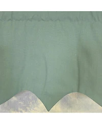Rlf Home Soft Duck Regal Window Valance 100% Cotton Lined Rod Pocket
