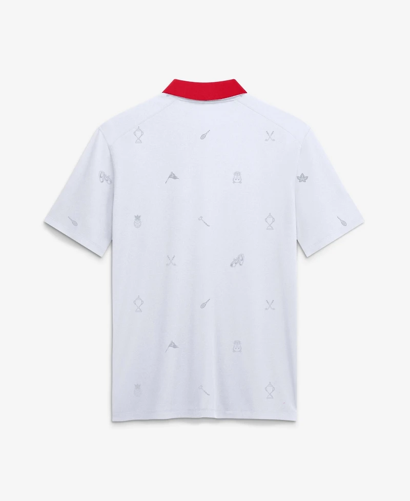 Nike Men's White Ohio State Buckeyes Vapor Pattern Dri-fit Polo Shirt