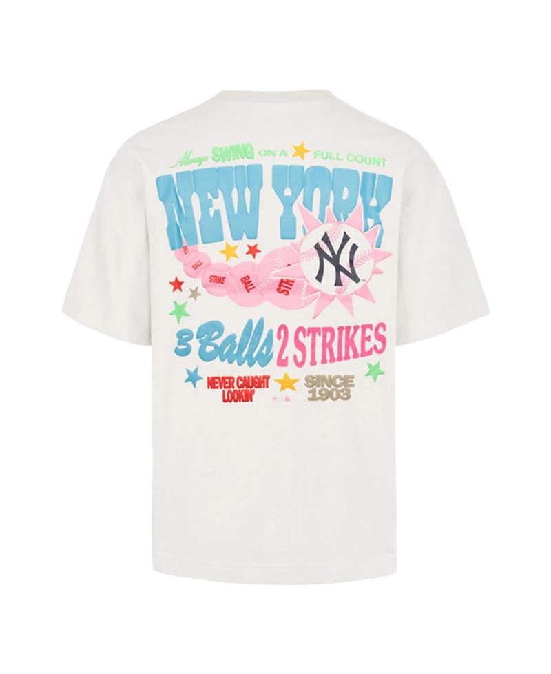 '47 Brand Men's and Women's Cream New York Yankees Turnpike Chuck Foundation T-Shirt